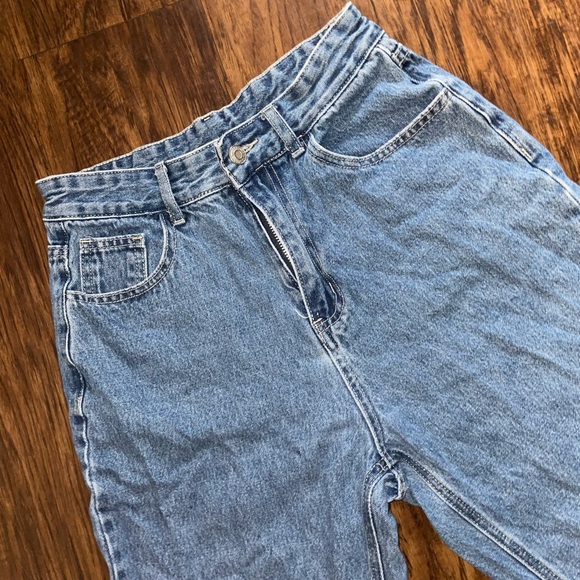 SHEIN High Waist Straight Blue Jeans - Picture 5 of 8